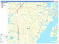 North Miami Wall Map Zip Code